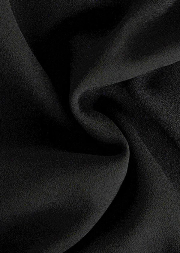 Art Black V Neck Slim Fit Silk Long Dress Spring Hot on Sale - Image 3