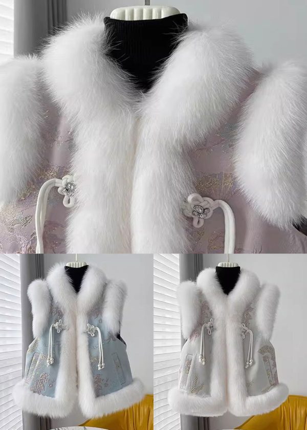 Beautiful Apricot Pockets Patchwork Cotton Filled Waistcoat Winter Sale - Image 5