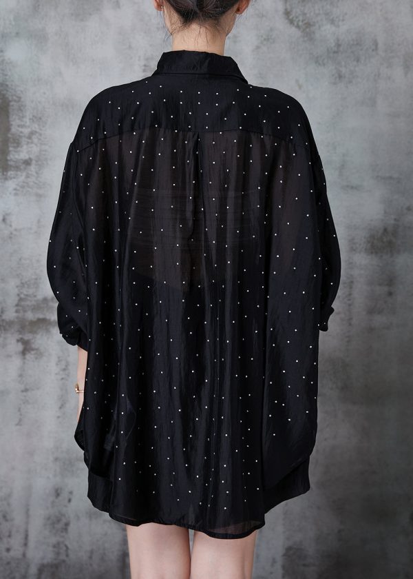 Bohemian Black Oversized Two Piece Set Women Clothing Fall Online now - Image 4