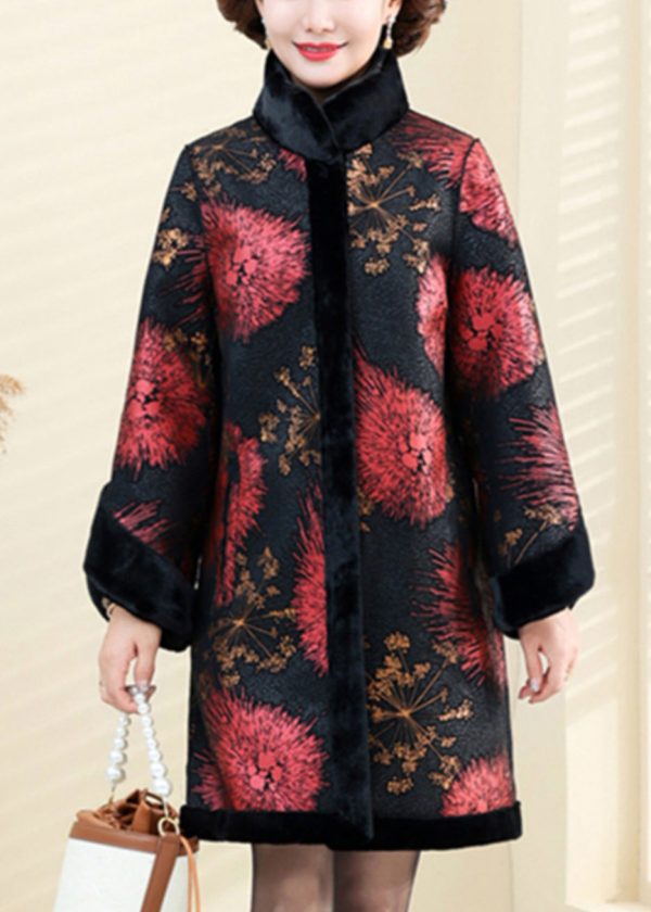 Fitted Khaki Stand Collar Wear On Both Sides Fluffy Mink Hair Coats Spring Online - Image 4