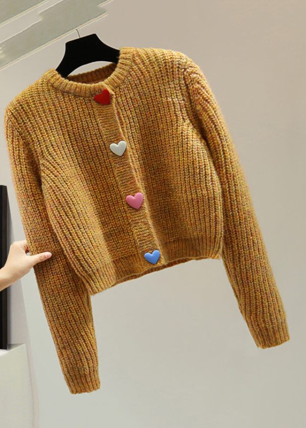 Loose O-Neck Cotton Knit Knitted Sweater Winter Fashion - Image 3