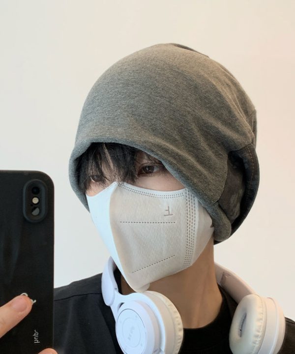 Chic Black Grey Tie Dye Patchwork Men Bonnie Hat Discount - Image 2